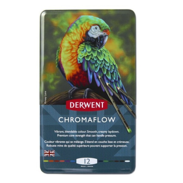Estojo Lápis de Cor C/12 Chromaflow 2305856 Derwent